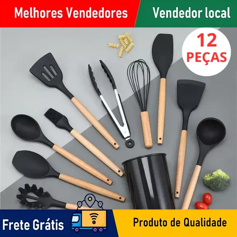 KIT de Cozinha Conjunto com 12 peças