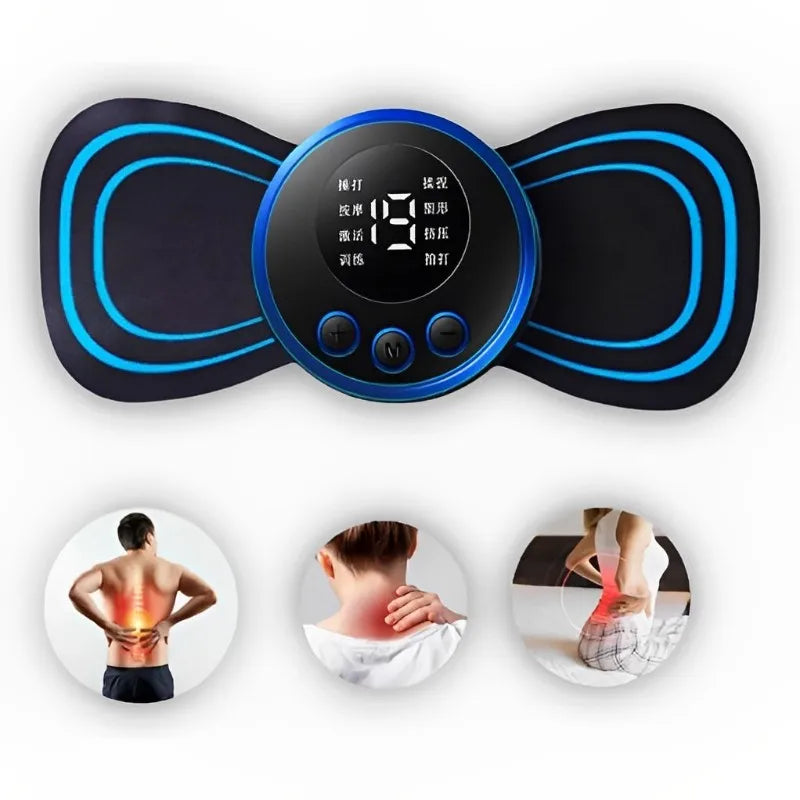 Mini Massageador EMS Estimulador Elétrico De Pescoço Portátil